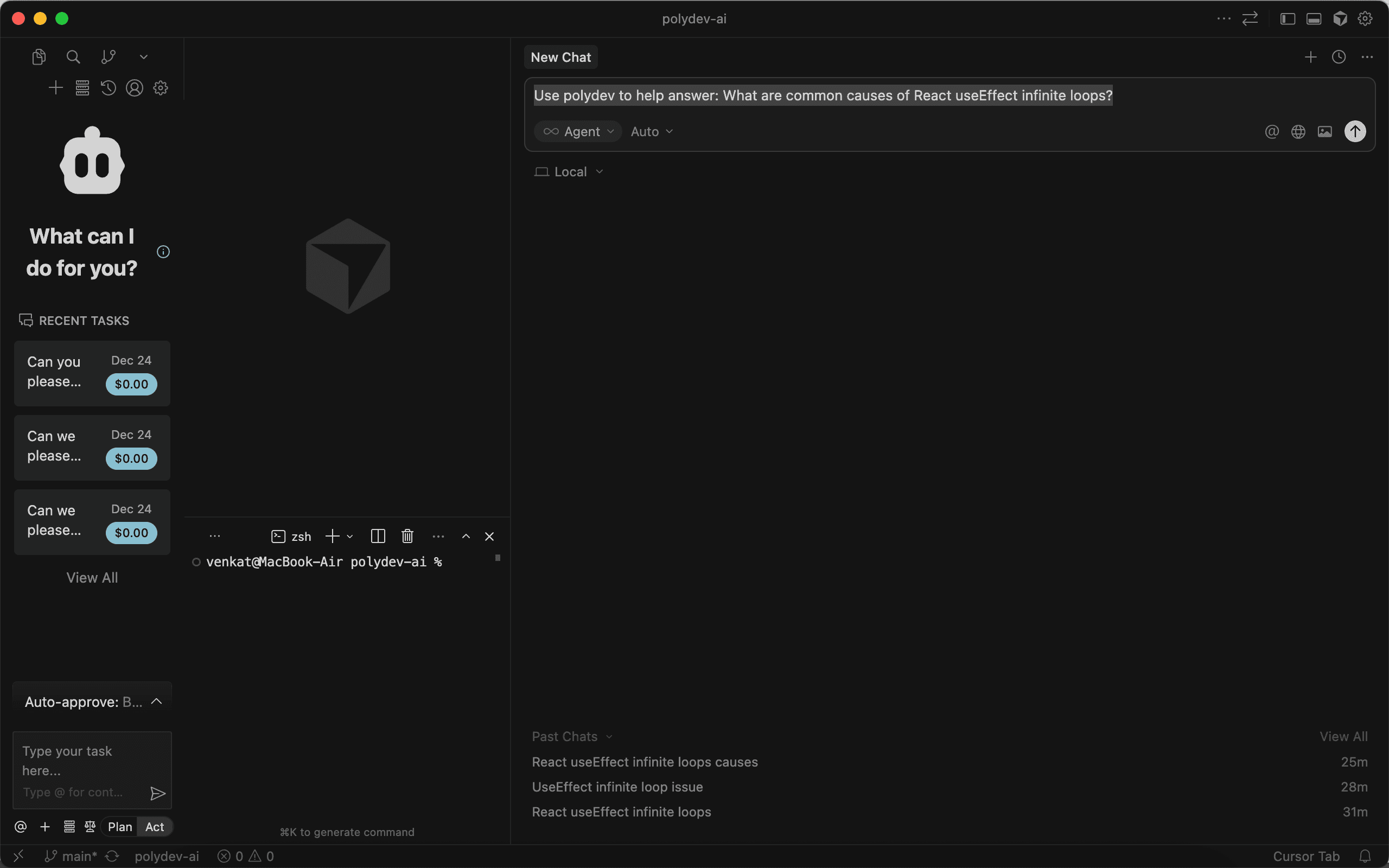 Polydev prompt in Cline
